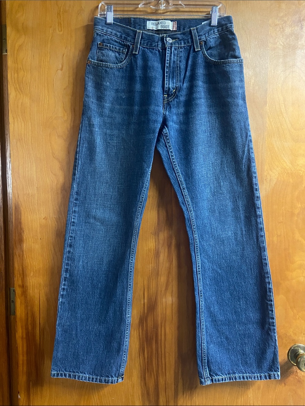 LEVIS Relaxed Boot Cut 557 Men’s Jeans Grunge Rare Dark Blue 30 x 32 Y2K Vintage